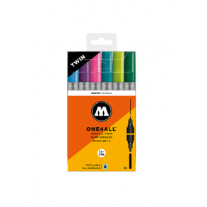 Molotow one4all Acylic Twin Basic Set  2 - 6 stk