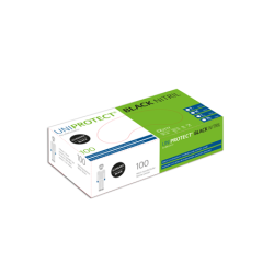 Uniprotect Nitril handsker Sort 100stk